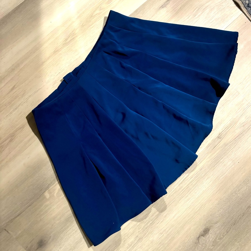 NWT METAPHOR BRIGHT BLUE PLEATED SCHOOLGIRL EMO PUNK GRUNGE PLUS-SIZED SKIRT